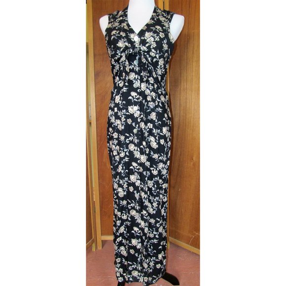 Vintage Benson & Smith BOHO Maxi Hippie Casual/Summer Halter Dress WPL Label S15 - Picture 1 of 12